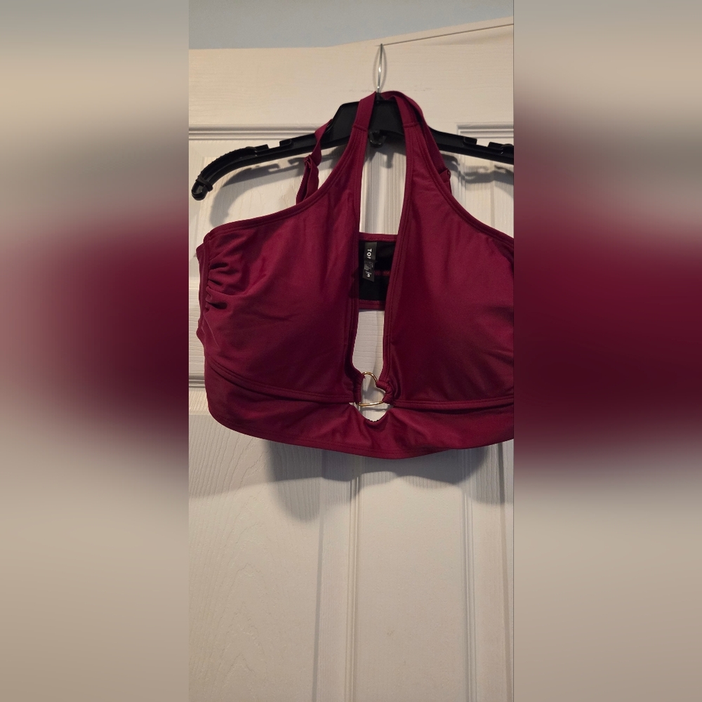 Women's Burgundy Bikini Top And Bottom